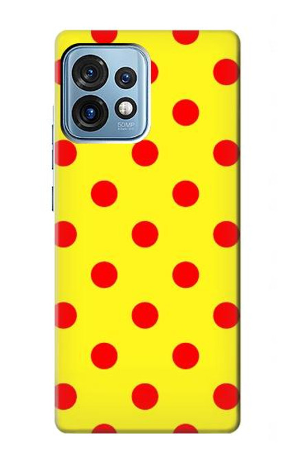 S3526 赤い水玉 Red Spot Polka Dot Motorola Edge+ (2023), X40, X40 Pro, Edge 40 Pro バックケース、フリップケース・カバー