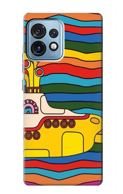 S3599 ヒッピーサブマリン Hippie Submarine Motorola Edge+ (2023), X40, X40 Pro, Edge 40 Pro バックケース、フリップケース・カバー