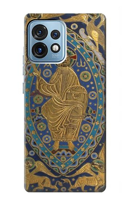 S3620 ブックカバーキリスト Book Cover Christ Majesty Motorola Edge+ (2023), X40, X40 Pro, Edge 40 Pro バックケース、フリップケース・カバー