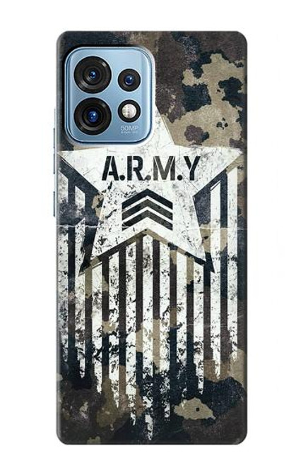 S3666 陸軍迷彩迷彩 Army Camo Camouflage Motorola Edge+ (2023), X40, X40 Pro, Edge 40 Pro バックケース、フリップケース・カバー