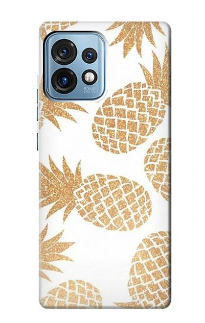 S3718 シームレスパイナップル Seamless Pineapple Motorola Edge+ (2023), X40, X40 Pro, Edge 40 Pro バックケース、フリップケース・カバー