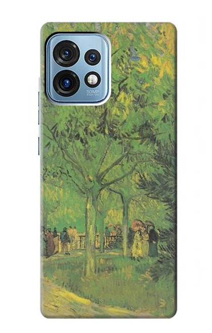 S3748 フィンセント・ファン・ゴッホ パブリックガーデンの車線 Van Gogh A Lane in a Public Garden Motorola Edge+ (2023), X40, X40 Pro, Edge 40 Pro バックケース、フリップケース・カバー