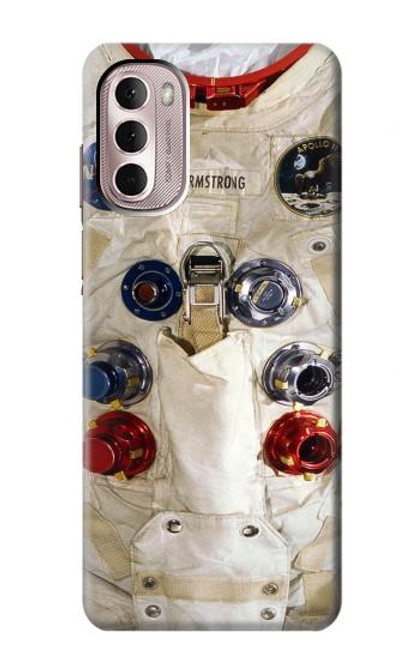 S2639 ニール・アームストロングホワイト宇宙飛行士の宇宙服 Neil Armstrong White Astronaut Space Suit Motorola Moto G Stylus 4G (2022) バックケース、フリップケース・カバー