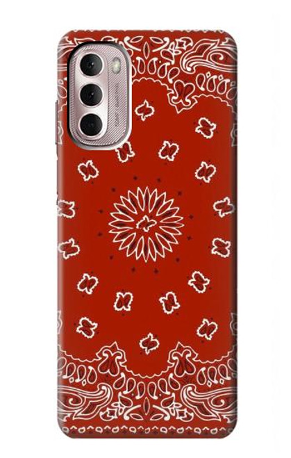 S3355 赤バンダナパターン Bandana Red Pattern Motorola Moto G Stylus 4G (2022) バックケース、フリップケース・カバー