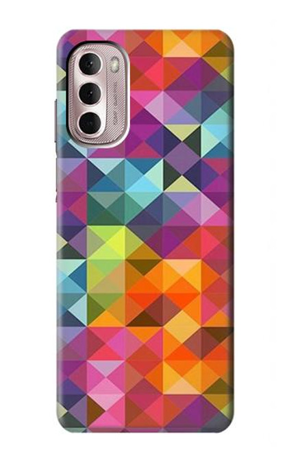 S3477 抽象的なダイヤモンドパターン Abstract Diamond Pattern Motorola Moto G Stylus 4G (2022) バックケース、フリップケース・カバー