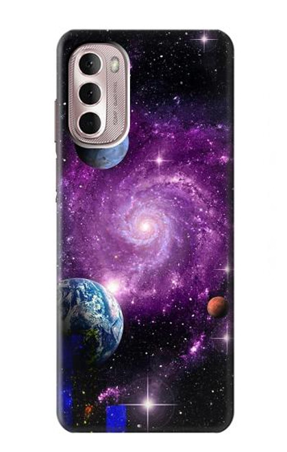 S3689 銀河宇宙惑星 Galaxy Outer Space Planet Motorola Moto G Stylus 4G (2022) バックケース、フリップケース・カバー