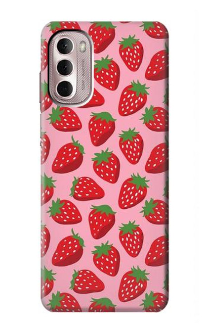 S3719 いちご柄 Strawberry Pattern Motorola Moto G Stylus 4G (2022) バックケース、フリップケース・カバー