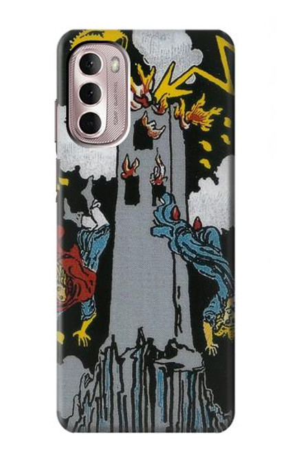 S3745 タロットカードタワー Tarot Card The Tower Motorola Moto G Stylus 4G (2022) バックケース、フリップケース・カバー