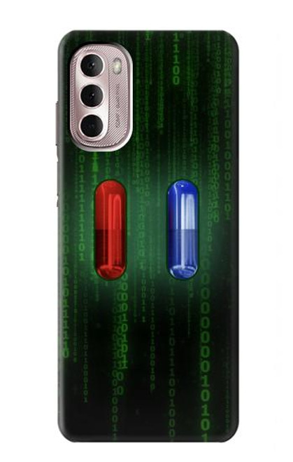 S3816 赤い丸薬青い丸薬カプセル Red Pill Blue Pill Capsule Motorola Moto G Stylus 4G (2022) バックケース、フリップケース・カバー