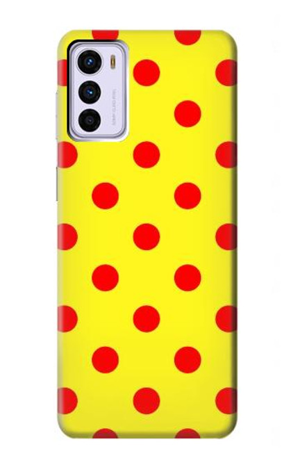 S3526 赤い水玉 Red Spot Polka Dot Motorola Moto G42 バックケース、フリップケース・カバー