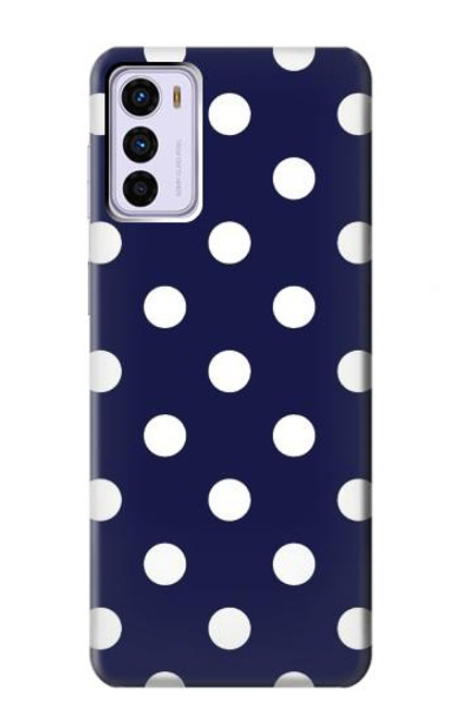 S3533 ブルーの水玉 Blue Polka Dot Motorola Moto G42 バックケース、フリップケース・カバー