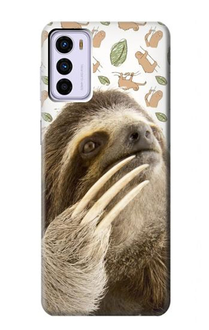 S3559 ナマケモノ Sloth Pattern Motorola Moto G42 バックケース、フリップケース・カバー