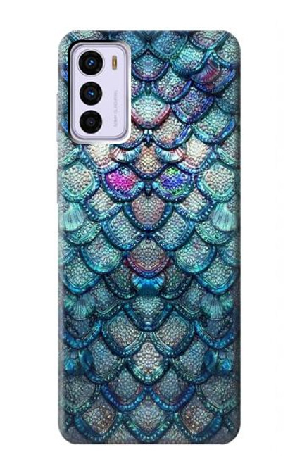 S3809 人魚の鱗 Mermaid Fish Scale Motorola Moto G42 バックケース、フリップケース・カバー