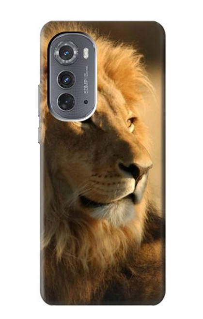 S1046 ライオン 森の王 Lion King of Forest Motorola Edge (2022) バックケース、フリップケース・カバー