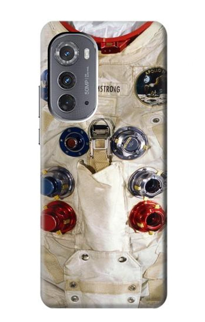 S2639 ニール・アームストロングホワイト宇宙飛行士の宇宙服 Neil Armstrong White Astronaut Space Suit Motorola Edge (2022) バックケース、フリップケース・カバー