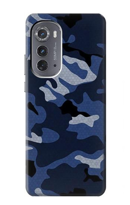 S2959 海軍迷彩 Navy Blue Camo Camouflage Motorola Edge (2022) バックケース、フリップケース・カバー