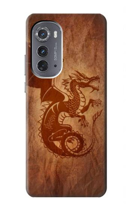 S3086 レッド・ドラゴン Red Dragon Tattoo Motorola Edge (2022) バックケース、フリップケース・カバー
