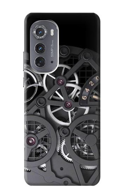 S3176 時計の中 Inside Watch Black Motorola Edge (2022) バックケース、フリップケース・カバー