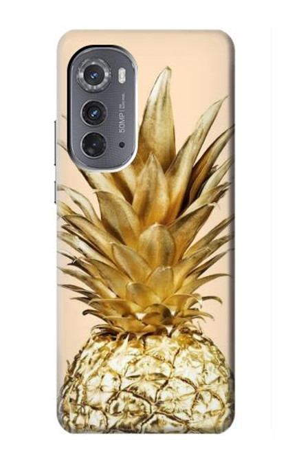 S3490 ゴールドパイナップル Gold Pineapple Motorola Edge (2022) バックケース、フリップケース・カバー