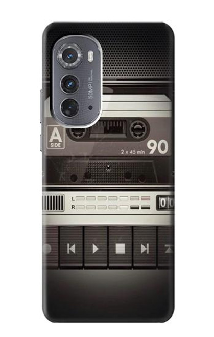 S3501 ビンテージカセットプレーヤー Vintage Cassette Player Motorola Edge (2022) バックケース、フリップケース・カバー