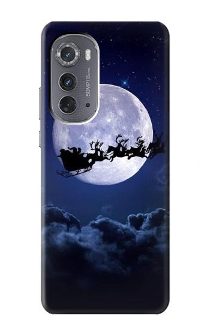 S3508 クリスマスサンタ Xmas Santa Moon Motorola Edge (2022) バックケース、フリップケース・カバー