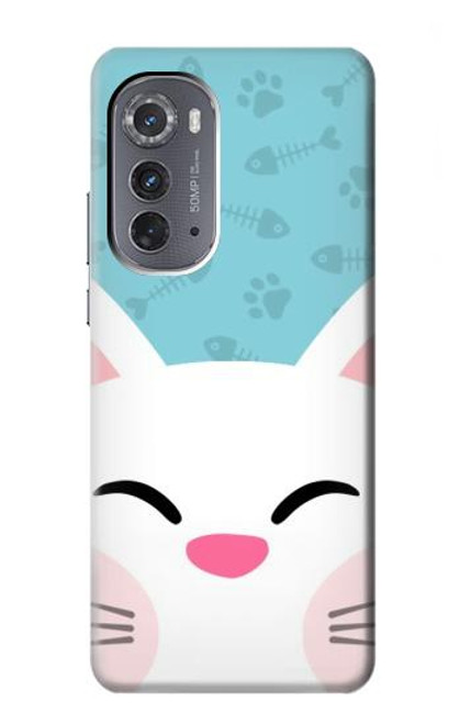 S3542 かわいい猫漫画 Cute Cat Cartoon Motorola Edge (2022) バックケース、フリップケース・カバー