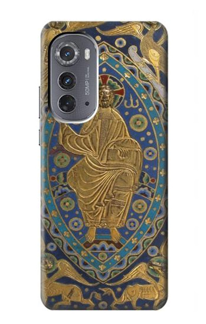 S3620 ブックカバーキリスト Book Cover Christ Majesty Motorola Edge (2022) バックケース、フリップケース・カバー