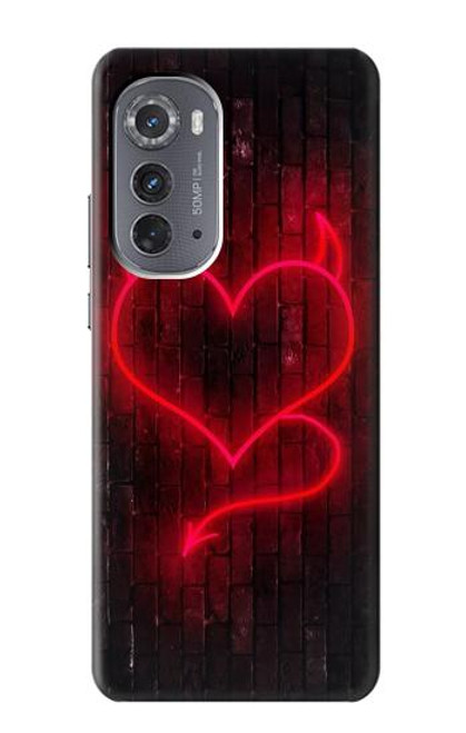 S3682 デビルハート Devil Heart Motorola Edge (2022) バックケース、フリップケース・カバー