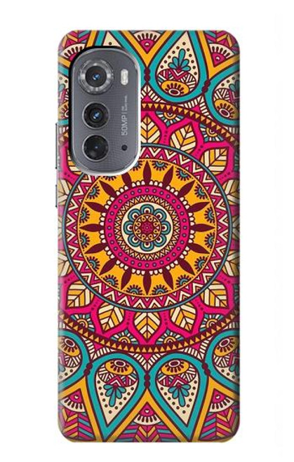 S3694 ヒッピーアートパターン Hippie Art Pattern Motorola Edge (2022) バックケース、フリップケース・カバー