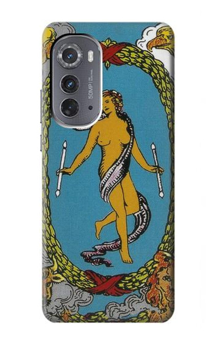 S3746 タロットカード世界 Tarot Card The World Motorola Edge (2022) バックケース、フリップケース・カバー