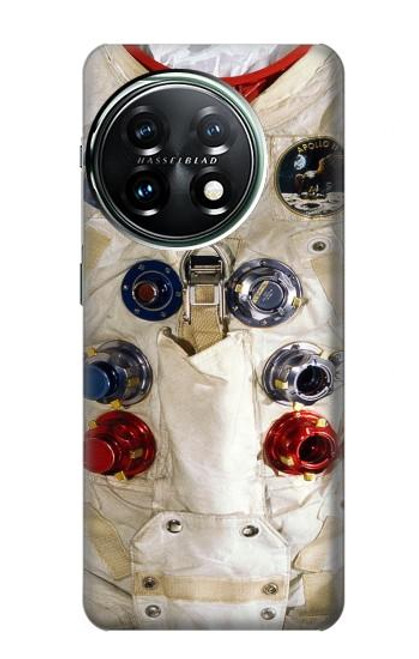 S2639 ニール・アームストロングホワイト宇宙飛行士の宇宙服 Neil Armstrong White Astronaut Space Suit OnePlus 11 バックケース、フリップケース・カバー