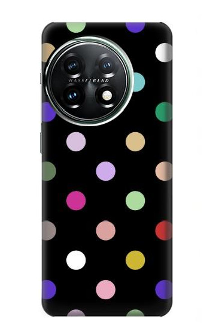 S3532 カラフルな水玉 Colorful Polka Dot OnePlus 11 バックケース、フリップケース・カバー