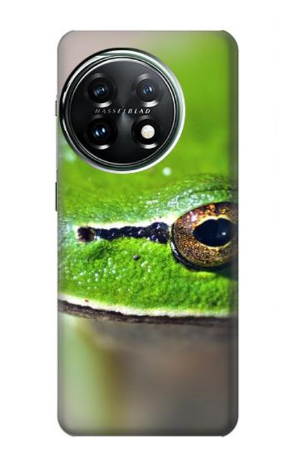 S3845 緑のカエル Green frog OnePlus 11 バックケース、フリップケース・カバー