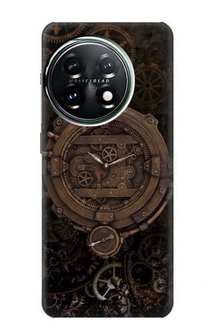 S3902 スチーム パンクなクロック ギア Steampunk Clock Gear OnePlus 11 バックケース、フリップケース・カバー