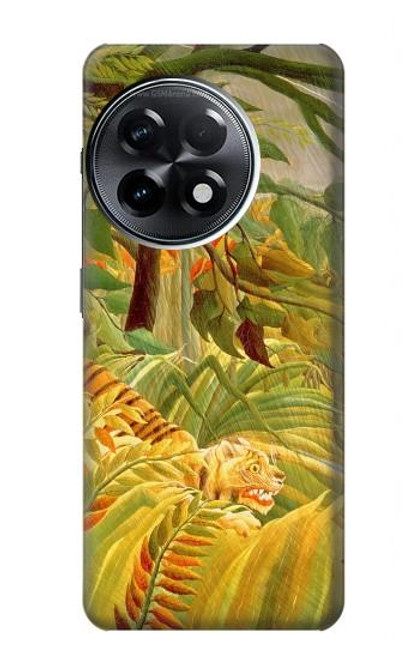 S3344 アンリ・ルソー  Henri Rousseau Tiger in a Tropical Storm OnePlus 11R バックケース、フリップケース・カバー