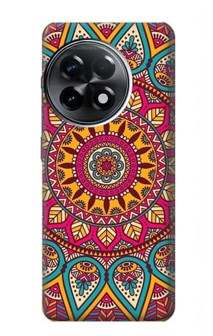 S3694 ヒッピーアートパターン Hippie Art Pattern OnePlus 11R バックケース、フリップケース・カバー