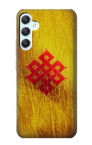 S2318 永遠の結び目ユニティ仏教 Eternal Knot Unity Buddhist Spiritual Meditation Sign Samsung Galaxy A34 5G バックケース、フリップケース・カバー