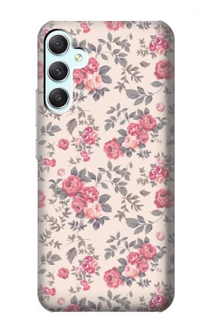 S3095 ヴィンテージ・バラ Vintage Rose Pattern Samsung Galaxy A34 5G バックケース、フリップケース・カバー