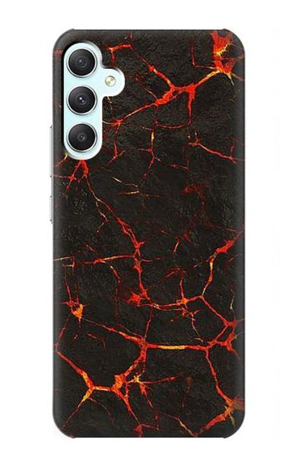 S3696 溶岩マグマ Lava Magma Samsung Galaxy A34 5G バックケース、フリップケース・カバー