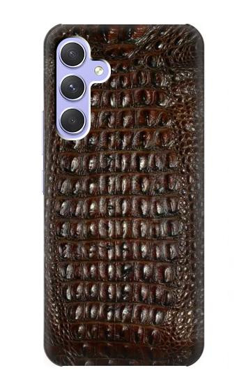 S2850 アリゲータースキングラフィック Brown Skin Alligator Graphic Printed Samsung Galaxy A54 5G バックケース、フリップケース・カバー