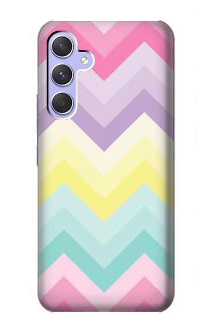 S3514 虹色ジグザグ Rainbow Zigzag Samsung Galaxy A54 5G バックケース、フリップケース・カバー