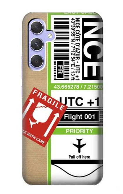 S3543 荷物タグアート Luggage Tag Art Samsung Galaxy A54 5G バックケース、フリップケース・カバー