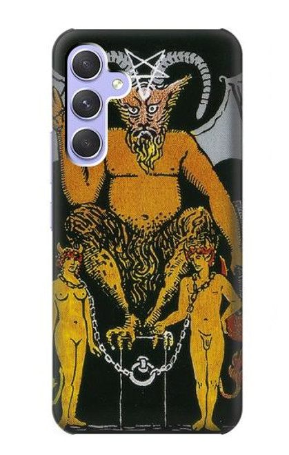 S3740 タロットカード悪魔 Tarot Card The Devil Samsung Galaxy A54 5G バックケース、フリップケース・カバー