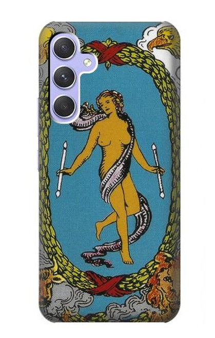 S3746 タロットカード世界 Tarot Card The World Samsung Galaxy A54 5G バックケース、フリップケース・カバー