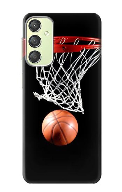 S0066 バスケットボール Basketball Samsung Galaxy A24 4G バックケース、フリップケース・カバー