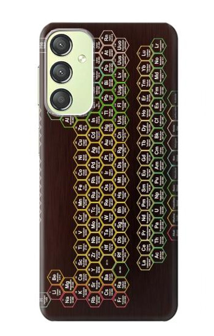 S3544 ネオンハニカム周期表 Neon Honeycomb Periodic Table Samsung Galaxy A24 4G バックケース、フリップケース・カバー