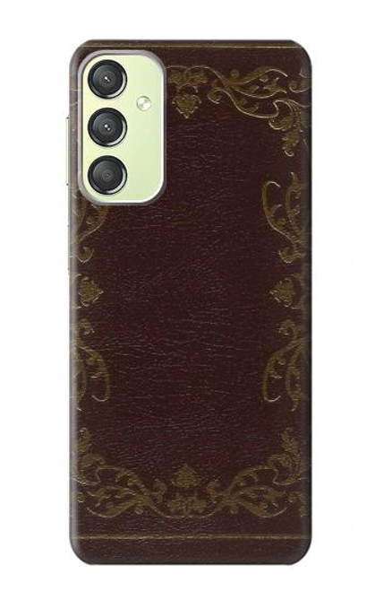 S3553 ヴィンテージブックカバー Vintage Book Cover Samsung Galaxy A24 4G バックケース、フリップケース・カバー