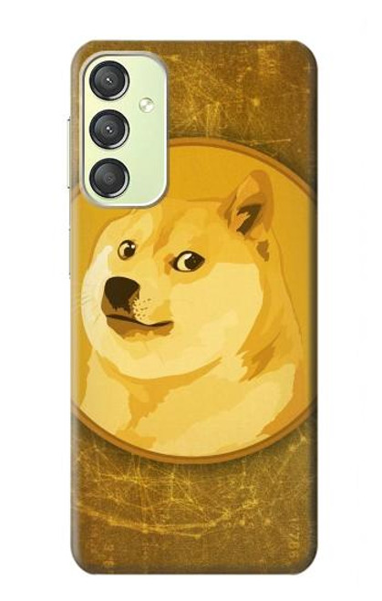 S3826 ドージコイン柴 Dogecoin Shiba Samsung Galaxy A24 4G バックケース、フリップケース・カバー