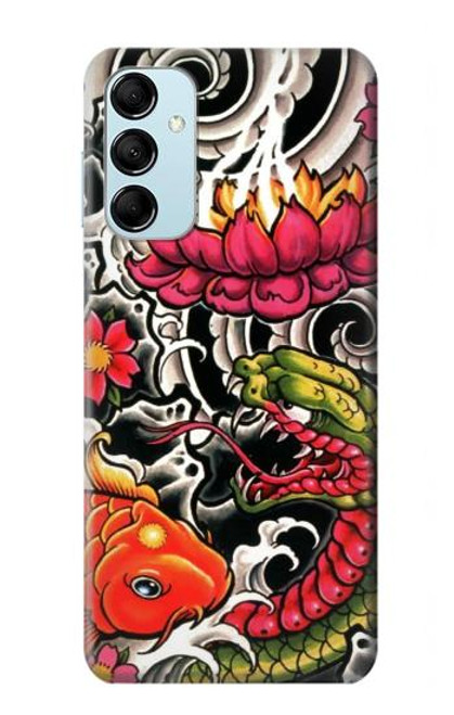 S0605 ヤクザタトゥー Yakuza Tattoo Samsung Galaxy M14 バックケース、フリップケース・カバー