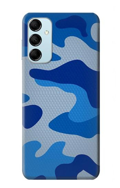 S2958 陸軍青迷彩 Army Blue Camo Camouflage Samsung Galaxy M14 バックケース、フリップケース・カバー